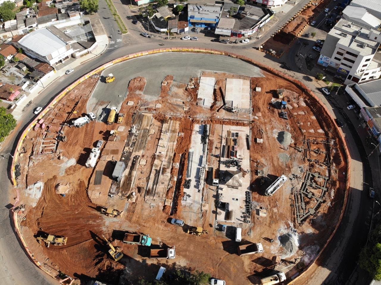 Vista aérea de obra executada pela AGAGE